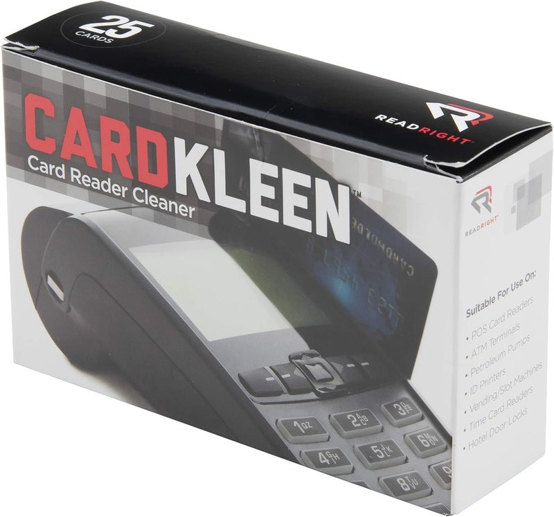 Read Right RR1222 CardKleen Presaturated Magnetic Head Cleaning Cards, 3 3/8" x 2 1/8" (Box of 25) - Image 3